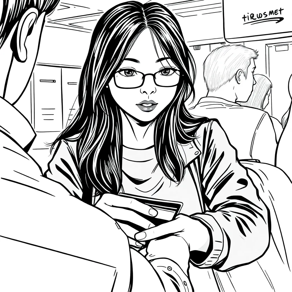 asian female wojak stealing a wallet from customer Use Doomer Girl / Girl Wojak