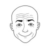 wojak meme : a happy wojak