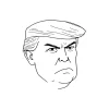 wojak meme : Angry Trump