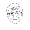 wojak meme : Happy Bill gates