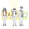 wojak meme : On the left: The character is wearing casual clothes, holding bills and food bags, and wearing sunglasses. Next to her is the number 60%. In the middle: The character is smiling, shopping, holding shopping bags and coffee cups, and wearing sunglasses. Next to her is the number 30%. On the right: The character is wearing a smart suit and sunglasses, and using a laptop with a financial graph on it. Next to her is the number 10%. The background is divided into three horizontal or colored areas (grey, yellow, and green).