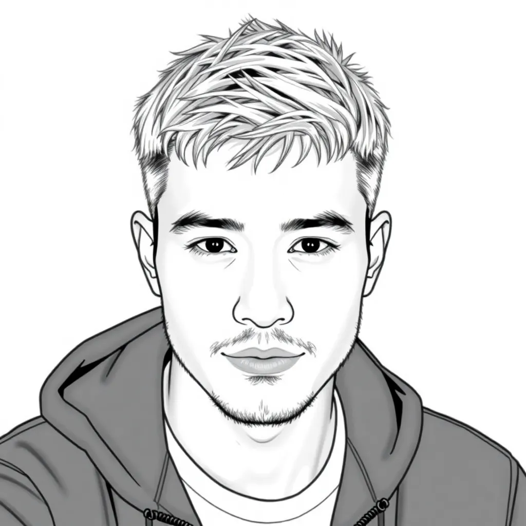 A man, with short blondin haie