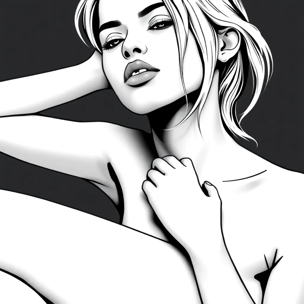 A sexy, sexy, naked girl.