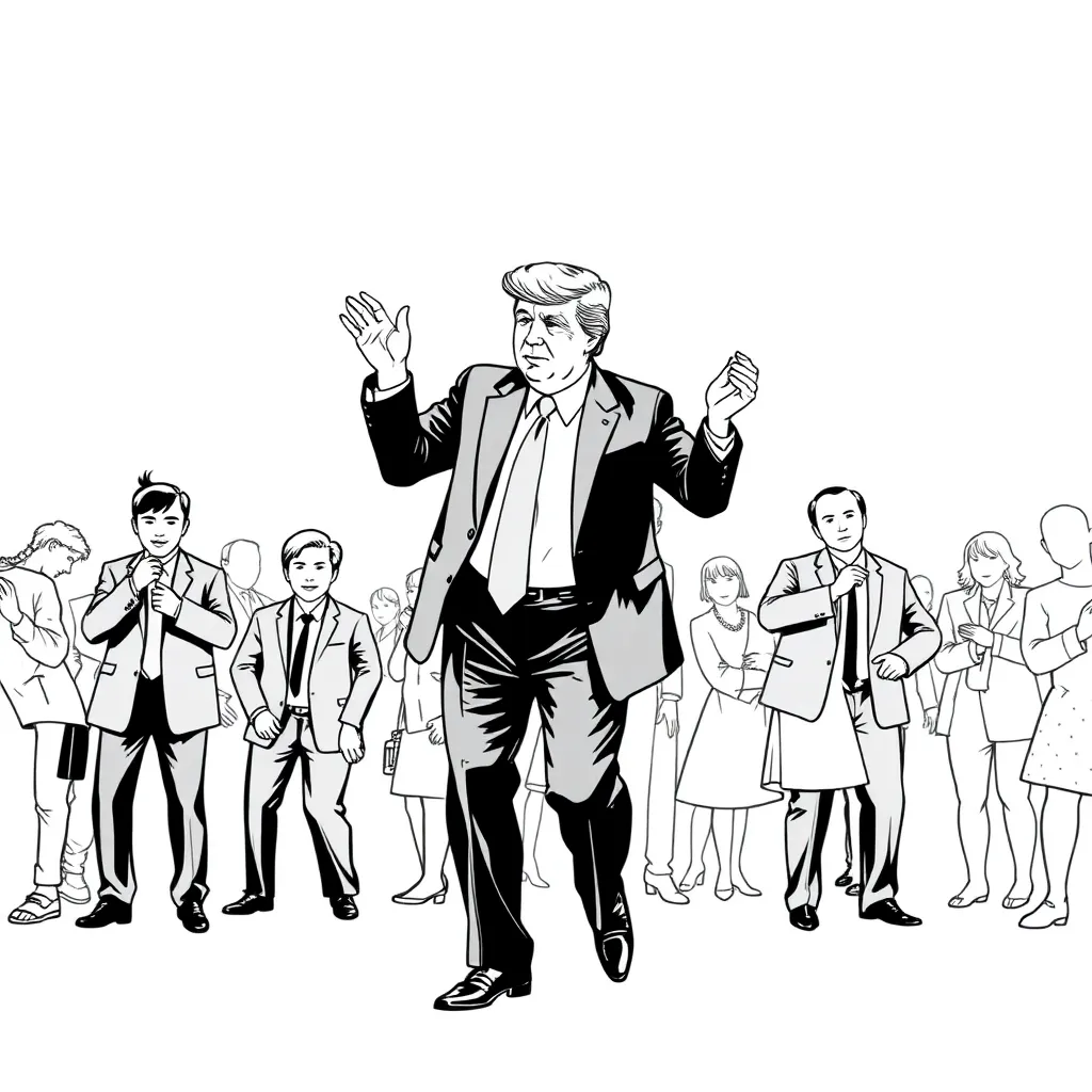 Trump is dancing