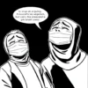 wojak meme : A crying Wojak under a cheerful mask says, “Guys, stop arguing, they don’t care about us. This arguing is useless.” The same Wojak, but laughing, says, “Ahahahaha, congratulations on your loss.”