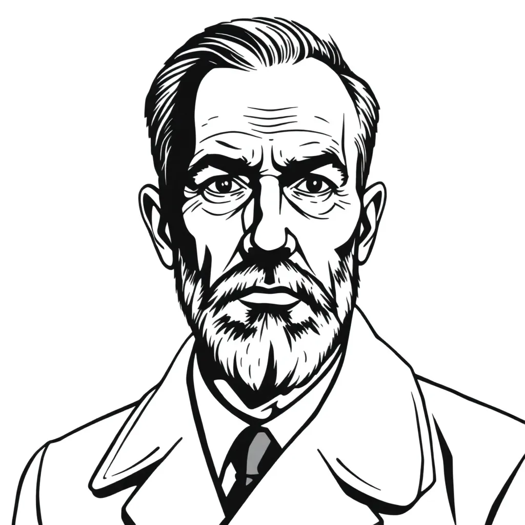 generate a wojack that looks like the man from the Nazi poster about slavs called "Der Untermenschen"